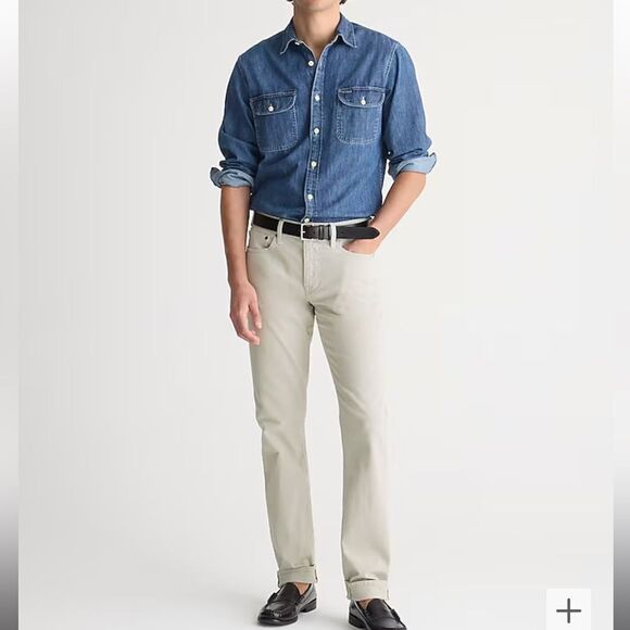 J. Crew 484 Slim-fit garment-dyed five-pocket pant